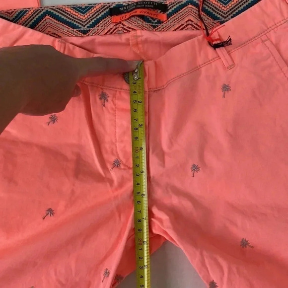 SCOTCH AND SODA FLORESCENT DYE PALM TREE PANTS NWT - Picture 6 of 8